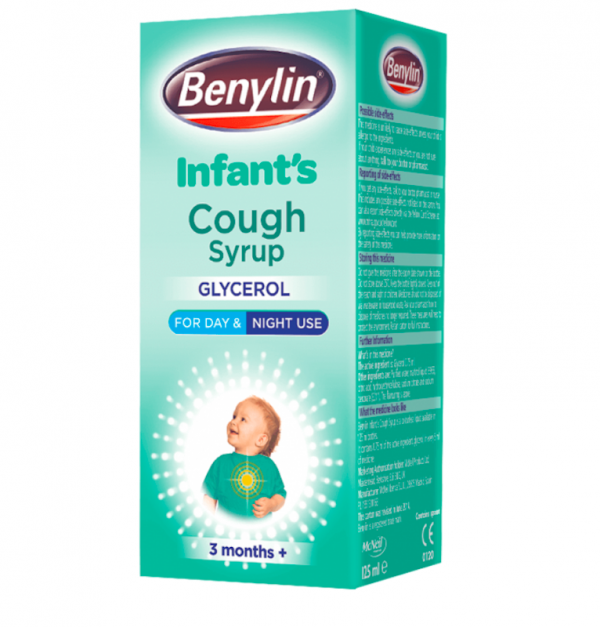 Benylin Infant's Cough Syrup Glycerol 3 Months + 125ml Caplet Pharmacy