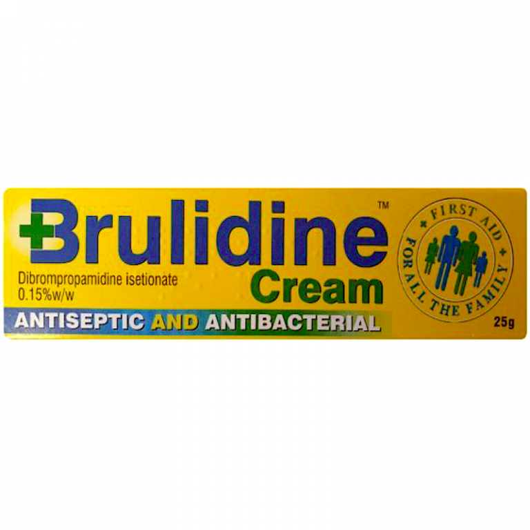 Brulidine Antiseptic and Antibacterial Cream 25g Caplet Pharmacy