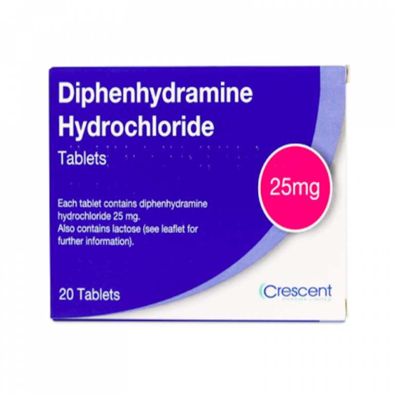 Diphenhydramine 25mg Tablets 20 Tablets Same As Nytol Original