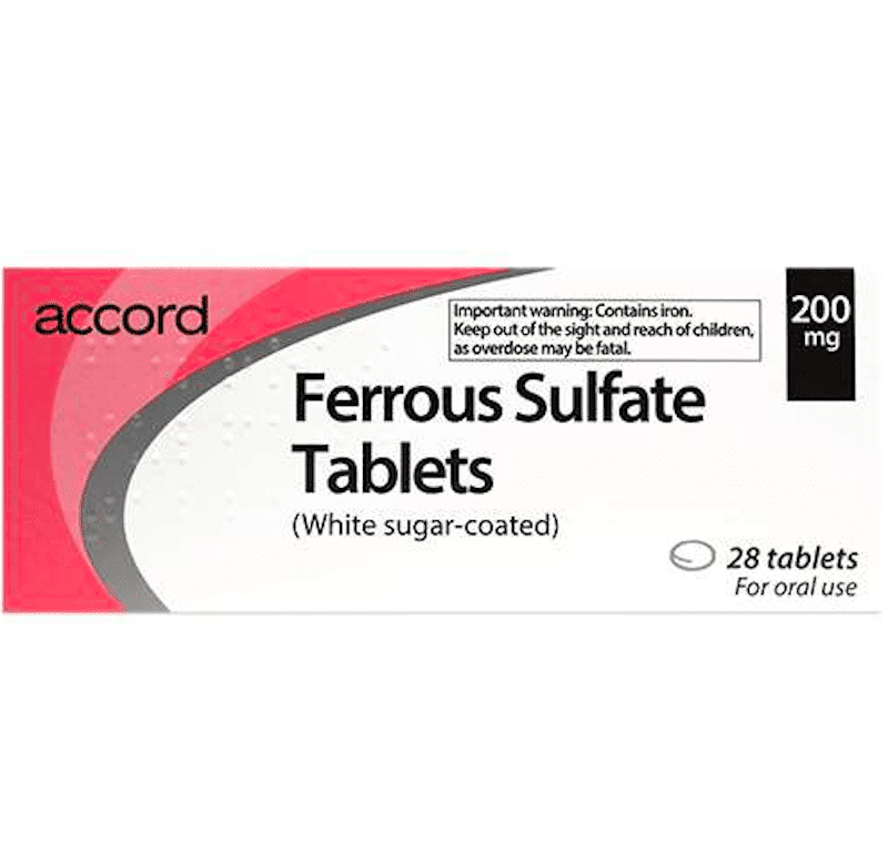 Ferrous-Sulfate- Tablets-200mg- 28