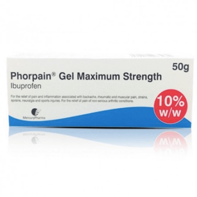Ibuprofen 10 Gel Maximum strength 100g Caplet Pharmacy