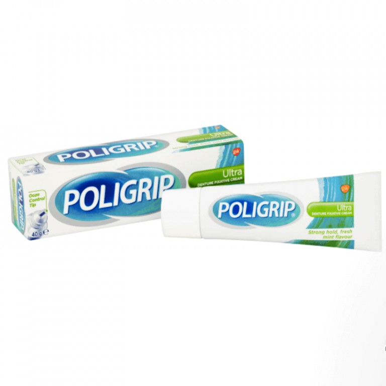 3x Crema Fissativa Poligrip Ultra Denture 40g Polygrip Senza Zinco - Foto 8
