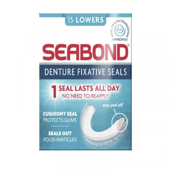Seabond Denture Fixative Seals 15 Lowers Caplet Pharmacy