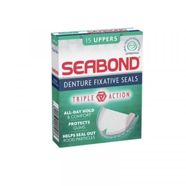 Seabond Original Denture Fixative Seals 15 Uppers Caplet Pharmacy
