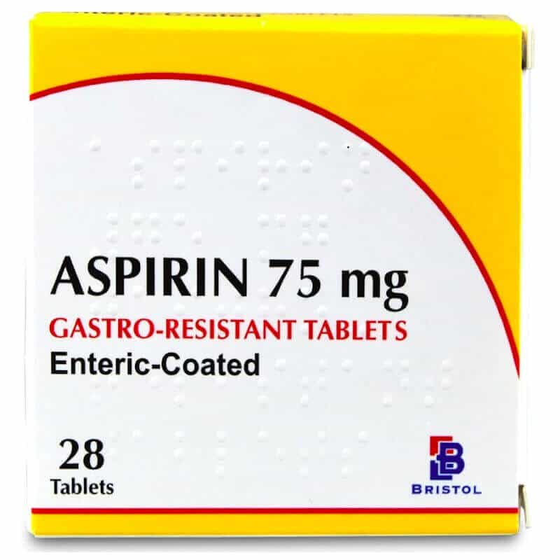 Aspirin 75mg Gastro-Resistant Tablets 28 Pack