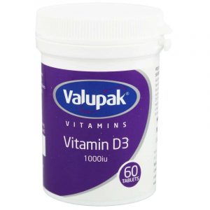 Valupak Vitamin D3 1000iu Tablets-60