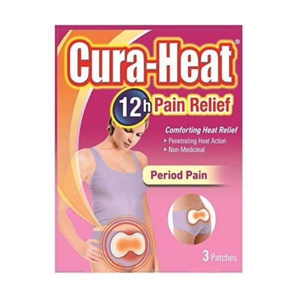 CuraHeat Period Pain Pads 3 Patches Caplet Pharmacy