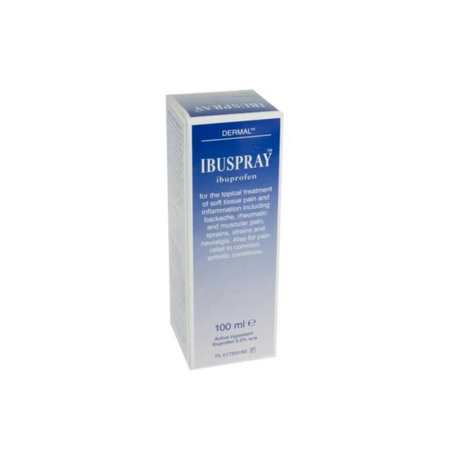 Ibuspray Ibuprofen Spray 100ml Caplet Pharmacy