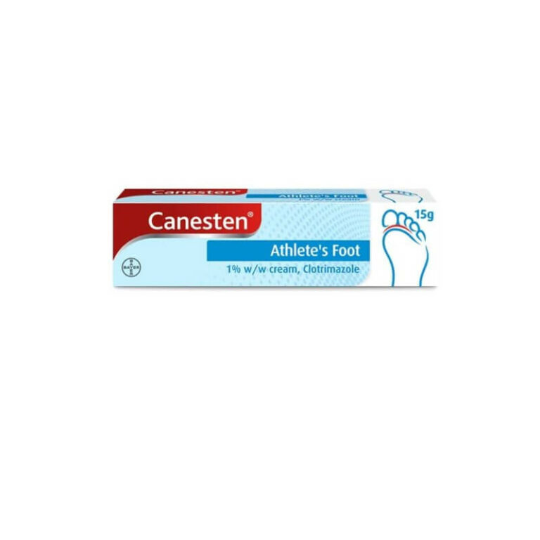 Canesten Dual Action 1 w/w Athlete's Foot Cream 15g Caplet Pharmacy