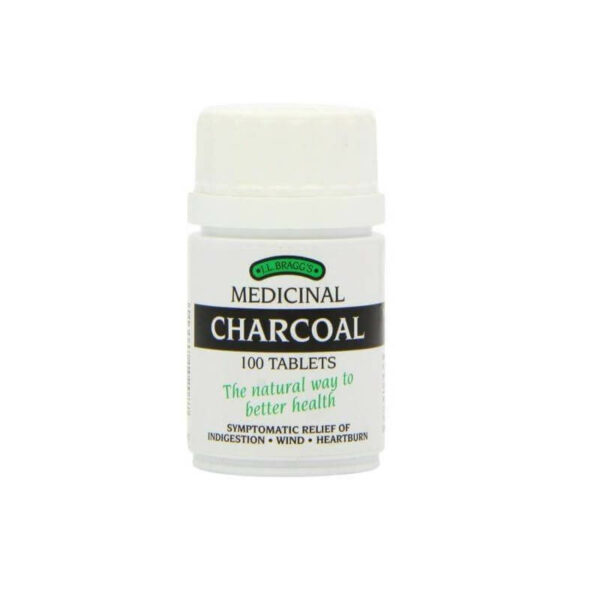 Braggs Activated Medicinal Charcoal Tablets 100 Tablets Caplet Pharmacy